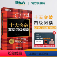 [正版] 十天突破英语四级阅读专项训练 备考2024年6月4级cet4考试英语真题详解试卷模拟 搭翻译听力写作四级词汇