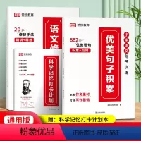 [语文修辞手法]+[优美句子积累]+[打卡计划] 全3册 小学通用 [正版]小学生优美句子积累大全打卡计划语文修辞手法人