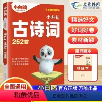 [小升初]古诗词252首 小学通用 [正版]2024万唯原创小白鸥小升初古诗词252首小学生古诗词小古文四五六年级人教版