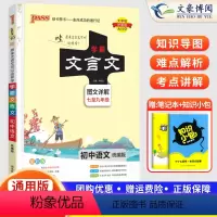 文言文 九年级/初中三年级 [正版]2024版 PASS学霸初中文言文全解一本通图文详解 漫画图解全彩版初一初二初三 绿