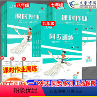 [语数物化政史人教+英外研]7本套装 九年级上 [正版]2024版一飞冲天八年级课时作业上册下册人教版外研版七年级九年级