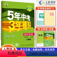 英语 七年级下 [正版]2024新五年中考三年模拟七年级下册英语人教版RJ初中五三七年级下册英语同步练习册5年中考3年模
