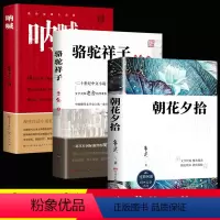 朝花夕拾+骆驼祥子+呐喊 [正版]朝花夕拾鲁迅原著七年级上册bi读课外书初一上册人教版初中生版阅读名著人民文学出版社语文
