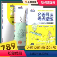[热卖3本]名著导读考点精练12部+24部+练习册 初中通用 [正版]名著导读考点精练初中生必与读测试卷七年级八九中考一
