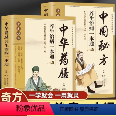 [正版]全2册 中华药膳养生治病一本通+中国秘方养生治病一本通 中医药膳汤膳粥膳养生食谱食疗书籍 秘方验方妙治疑难病草