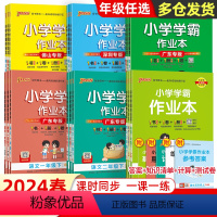 作业本+冲A试卷[广东版6本套]语数英人教版 四年级下 [正版]任选小学学霸作业本一二三四五六年级下册语文数学人教北师版