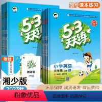 语数(人教)+英语(湘少) 三年级下 [正版]湘少版2023秋 53天天练三四年级五六年级下册上册英语小学五三5.3天天