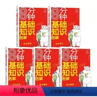 [全套5本]语数英物化 初中通用 [正版]2024初中8分钟基础知识图解七年级八年级九年级语文数学英语物理化学漫画图解讲