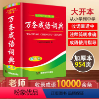 [正版]万条成语词典双色本小学生中学生中华成语大词典四字词语解释语文字典多全功能工具书籍同义近义反义词 湖南教育出版社