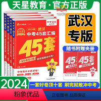 全套7本[中考45套汇编]-武汉版 武汉市 [正版]武汉!45套金考卷2024中考语文数学英语物理化学道法历史全套 武汉