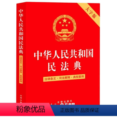 [正版]中华人民共和国民法典(法律条文司法解释典型案例大字版)