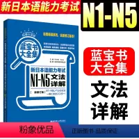 [正版]日语n1-n5日语蓝宝书大全集新日本语能力考试N1-N5文法详解日语语法书详解练习日语n1N2N3N4n5日语