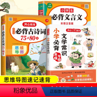 文学常识+文言文+古诗词 小学通用 [正版]2024新版开心教育小学生必背文学常识+古诗词75+80首+文言文全解套装人