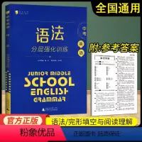 中考年级[语法]分层训练 全国通用 初中通用 [正版]蓝皮英语八年级英语语法分层强化训练阅读理解完形填空初二8年级上下册