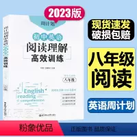 阅读理解训练[英语] 八年级/初中二年级 [正版]周计划 初中英语阅读理解和完形填空高效训练八年级初二8上八下上册下册专