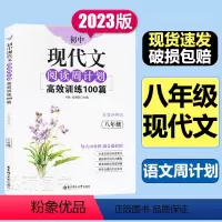 现代文阅读训练[语文] 八年级/初中二年级 [正版]初中语文八年级 周计划 初中现代文+初中课外文言文+初中作文+语文基