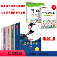 [全7册]六下快乐读书吧+六下同步写字课 [正版]全五册完整版鲁滨逊漂流记必六年级读课外书爱丽丝漫游奇境尼尔斯骑鹅旅行记