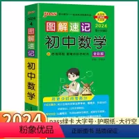 初中 数学 初中通用 [正版]2024新版 PASS图解速记初中数学人教版 七八九年级知识点总复习初一初二初三复习资料手
