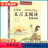 小升初文言文阅读 小学六年级 [正版]2024新版 优+小升初文言文阅读真题精练 小学一1二2三3四4五5六6年级上册下