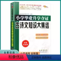 古诗文知识大集结 小学通用 [正版]2023版 小学升学夺冠古诗文知识大集结一1二2三3四4五5六6年级上册下册小学生成