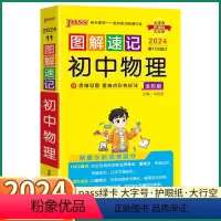 初中物理 初中通用 [正版]2024新版 PASS图解速记初中物理人教版 七八九年级知识点总复习初一初二初三复习资料手册