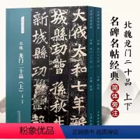 [正版]北魏龙门二十品 上下2册 名碑名帖经典8开彩色放大本毛笔书法临摹字帖简体旁注图书书籍魏碑字帖碑帖