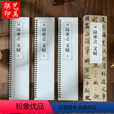 [正版]共3本唐陆柬之文赋经典碑帖临摹卡全文收录简体旁注行楷书毛笔字帖书法成人学生临摹单行临摹范本古帖安徽美术出版社5