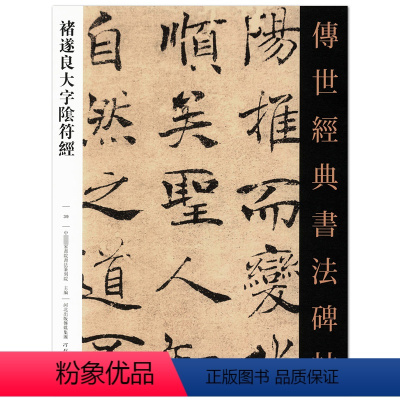 [正版]满2件减2元褚遂良大字阴符经39传世经典书法碑帖国家书院书法篆刻院行楷书法毛笔碑帖基础实战临摹练习技能法教程繁