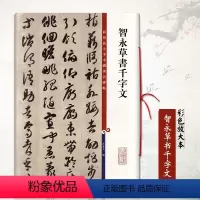 [正版]满2件减2元中国碑帖彩色放大本 智永草书千字文 繁体旁注 草书孙宝文楷书毛笔书法成人学生临摹练字帖墨迹本上海辞