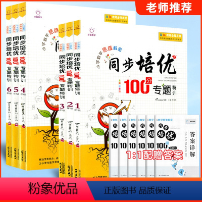 数学同步培优专题100分 专题特训 小学六年级 [正版]全脑数学小学数学思维解密同步培优专题100分专题特训一二三四五六
