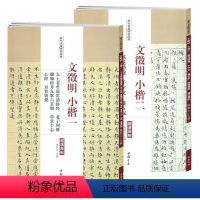 [正版]历代名家碑帖经典 文徵明小楷一小楷二 两册 文征明落花诗卷千字文盘古叙赤壁后赋莲社图记说常清静经草堂十志书籍