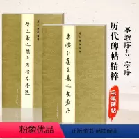 [正版]满2件减2元共2本套装晋王羲之兰亭序传本墨迹+怀仁集王羲之圣教序金色封面历代碑帖精粹 行书毛笔字帖碑帖临摹