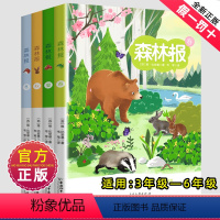 森林报[全套4册] [正版]森林报春夏秋冬全四册小学四年级下册课外阅读书全集比安基著中国和平出版社深林豹候鸟故事绘全套4