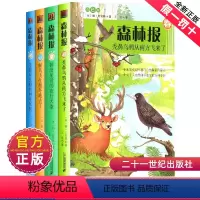 森林报(春夏秋冬)全套4册[彩色版] [正版]森林报春夏秋冬全四册小学四年级下册课外阅读书全集比安基著21二十一世纪出版