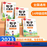 句子大通关(全4册) 小学通用 [正版]开心教育小学生句子大通关 123456年级 句式转换 病句修改 修辞手法写话 仿