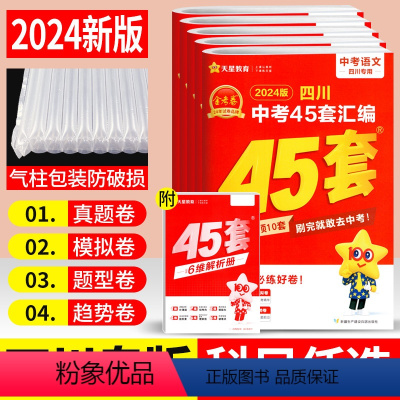 [全套5本]语数英物化 四川省 [正版]45套金考卷2024版四川中考真题试卷汇编数学语文英语物理化学 2023年四川省