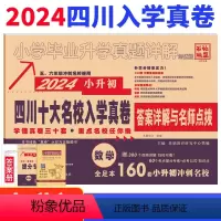 [正版]2024版四川省十大名校入学真卷数学小升初真题卷2023年四川重点名校入学真卷数学小学毕业升学招生考试真题试卷