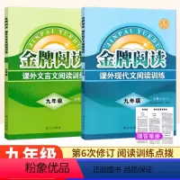 [第6版]九年级 课外文言文+现代文 初中通用 [正版]金牌阅读七年级课外文言文现代文阅读训练八九年级上下册 初中初一语