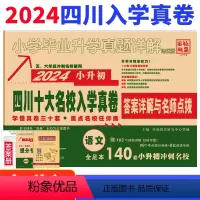 [正版]2024版四川省十大名校入学真卷语文小升初真题卷2023年四川重点名校入学真卷语文小学毕业升学招生考试真题试卷