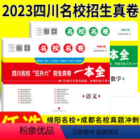 语文+数学 小学升初中 [正版]名校名卷2023小升初真题卷语文数学全套 四川名校五升六招生真卷一本全冲刺名校成都绵阳十