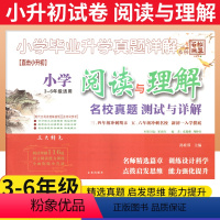 [正版]小学阅读与理解名校真题测试与详解 百校联盟名校冲刺小升初语文考试阅读真题精选三四五六年级现代文古诗词阅读理解专