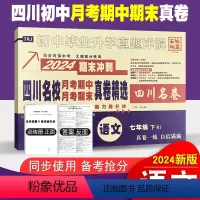 语文 七年级下 [正版]四川初中名校真卷精选七年级下册语文试卷人教版 十大名校真卷初一语文真题详解成都七中嘉祥绵阳东辰中