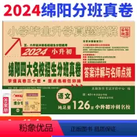 [正版]2024新版绵阳四大名校招生分班真卷语文小升初真题卷2023年绵阳市重点八大名校入学招生考试真题详解东辰英才南