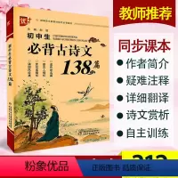 [正版]初中生必背古诗文138篇 全新版中学生古诗词古诗文必背小古文文言文诗歌注释赏析翻译初一初二初三语文古诗文鉴赏阅