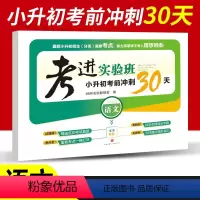 [正版]考进实验班小升初语文考前冲刺30天小学毕业系统总复习五六年级衔接小升初刷题人教版名校冲刺重点中学招生分班考试真