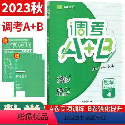 数学 北师版 四年级上 [正版]2024年调考生云思路调考A+B数学四年级上册北师版 小学调考a十b四年级上专题分类集训
