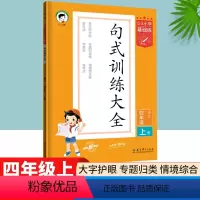 语文 人教版 四年级上 [正版]小学语文53句式训练大全四年级上册通用版 5.3五三小学基础练四年级扩句缩句句式变换修改