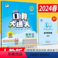 数学 人教版 六年级下 [正版]2024口算大通关六年级下册数学人教版RJ版 小学六年级数学同步口算训练习册星级口算心算