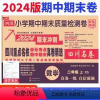 数学 西师版 二年级上 [正版]四川重点名校真卷精选二年级上册期末测试卷数学西师版XS版 达州自贡泸州眉山市小学期末考试