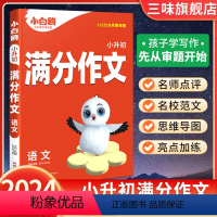 小升初满分作文 小学通用 [正版]2024新版万唯小升初满分作文人教版三四五六年级小学生作文书大全精选作文素材范文写作技